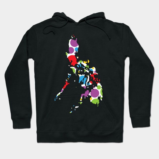 Philippines Map Logo Hoodie by Filipino